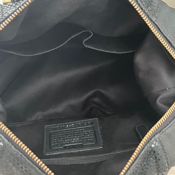 Coach Ashley Black Leather Handbag, F1273-F19246 - Picture 5 of 15